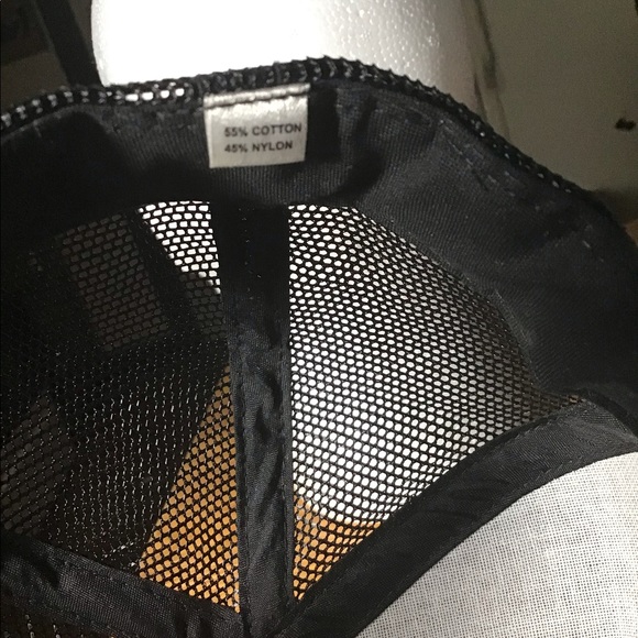 VTG NRA National Rifle Association 80s Black Gold Cap USA Trucker Snapback Hat - Picture 8 of 8